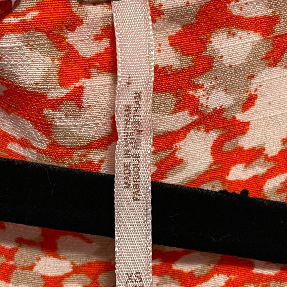 Free People Wrap Mini Dress Ruffle Boho French Quarter Romantic Orange Resort XS - Picture 8 of 11